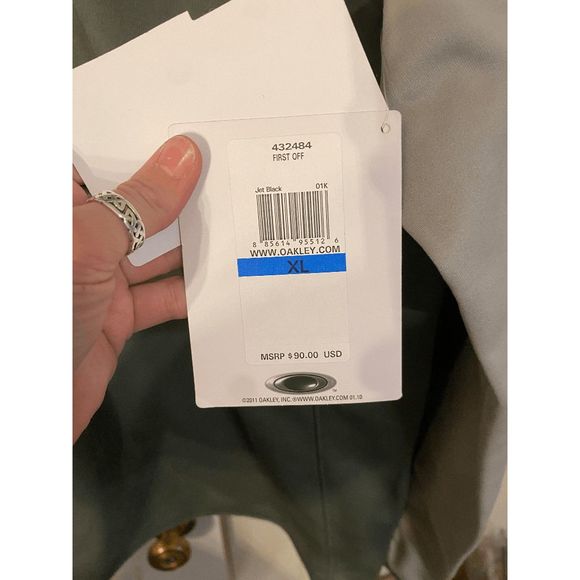 OAKLEY First Off Jet Black/Grey Hydrolix Outerwear Jacket Size XL - Picture 5 of 8